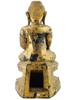 ANTIQUE BURMA GILTWOOD BUDDHA SHRINE FIGURE PIC-3