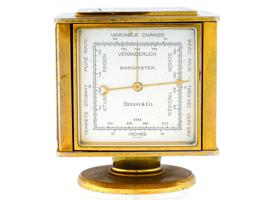 VINTAGE TIFFANY AND CO DESKTOP WEATHER STATION