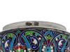 RUSSIAN SILVER ENAMEL EASTER EGG MINIATURE WITH STAND PIC-9