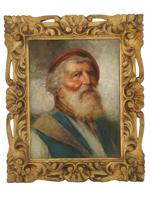 ITALIAN OIL PORTRAIT PAINTING BY E. BIANCHINI C 1900