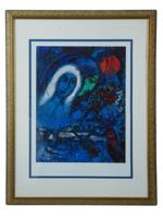 MARC CHAGALL RUSSIAN FRENCH HAND COLORED LITHOGRAPH