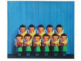 LIU YE CONTEMPORARY CHINESE SIGNED LE PRINT ON CANVAS