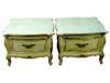 ANTIQUE FRENCH SHABBY CHIC WOODEN SIDE END TABLES PIC-0