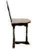 19TH CENTURY ANTIQUE SPANISH CARVED WOOD BOOT STOOL PIC-2