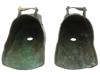 PAIR OF ANTIQUE LATIN AMERICAN BRASS STIRRUPS 1880S PIC-2