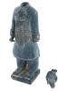 ANTIQUE CHINESE QING TERRACOTTA FIGURE OF A WARRIOR PIC-5