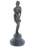 ART DECO FRENCH BRONZE DANCER FIGURE BY ARMAND GODARD PIC-0