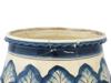 LARGE CHINESE COVERED BLUE WHITE PORCELAIN URN VASE PIC-9