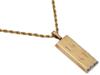 MODERN 14K GOLD DIAMOND CHAIN NECKLACE W TAG PENDANT PIC-2