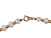 MODERN 14K GOLD AND MOTHER OF PEARL JEWELRY NECKLACE PIC-2