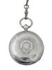 ANTIQUE LANGDON DAVIES STERLING SILVER POCKET WATCH PIC-4