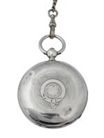 ANTIQUE LANGDON DAVIES STERLING SILVER POCKET WATCH