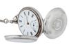 ANTIQUE LANGDON DAVIES STERLING SILVER POCKET WATCH PIC-3