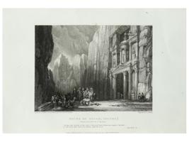 ANTIQUE SCOTTISH PETRA ENGRAVING BY DAVID ROBERTS