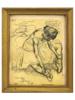 LITHOGRAPH PRINT BALLERINA STRETCHING AFTER EDGAR DEGAS PIC-0