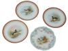 LOT OF FOUR DECORATIVE FRENCH LIMOGES PLATES PIC-0