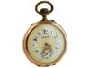 ANTIQUE EL AGUILA GOLD PLATED OPEN FACE POCKET WATCH PIC-1