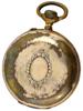 ANTIQUE EL AGUILA GOLD PLATED OPEN FACE POCKET WATCH PIC-4