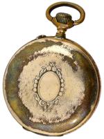 ANTIQUE EL AGUILA GOLD PLATED OPEN FACE POCKET WATCH