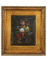 DUTCH SCHOOL FLORAL STILL LIFE OIL PAINTING SIGNED