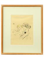 FRENCH PORTRAIT LITHOGRAPH BY HENRI TOULOUSE LAUTREC