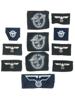 WWII NAZI GERMAN FABRIC EAGLE PATCHES 11 ITEMS PIC-0
