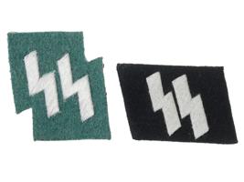 WWII NAZI GERMAN FABRIC UNIFORM PATCHES 15 ITEMS
