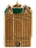 MID CENT 14K GOLD ENAMEL NEW YORK PLAZA HOTEL CHARM PIC-2