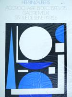 1975 AUGUSTE HERBIN JOSEF ALBERS SCREEN PRINT POSTER