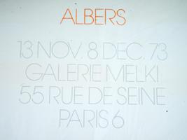 1973 JOSEF ALBERS SCREEN PRINT EXHIBITION POSTER