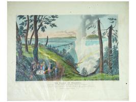 ENGLISH FALLS OF NIAGARA AQUATINT BY CHARLES HUNT