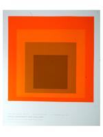 JOSEF ALBERS GEOMETRIC OP ART AMERICAN SILK SCREEN