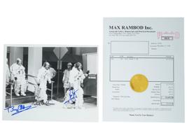 1969 PHOTOGRAPH OF APOLLO 11 CREW WITH AUTOGRAPHS