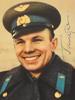 SOVIET ERA ASTRONAUT YURI GAGARIN PHOTO CARD SIGNED PIC-1