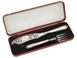 ANTIQUE ENGLISH NOBLE STERLING SILVER CUTLERY SET