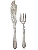 ANTIQUE ENGLISH NOBLE STERLING SILVER CUTLERY SET