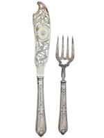 ANTIQUE ENGLISH NOBLE STERLING SILVER CUTLERY SET