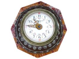 ANTIQUE FRENCH CARTIER WALL CLOCK ON A MARBLE BASE