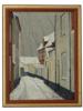 FRENCH CITYSCAPE OIL PAINTING AFTER MAURICE UTRILLO PIC-0