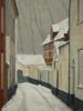 FRENCH CITYSCAPE OIL PAINTING AFTER MAURICE UTRILLO PIC-1