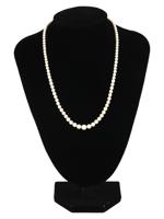 10K GOLD GRADUATED CULTURED PEARL NECKLACE
