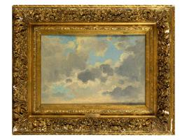 JOHN CONSTABLE ANTIQUE ENGLISH CLOUDS OIL PAINTING