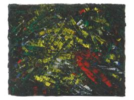 JEAN PAUL RIOPELLE ABSTRACT CANADIAN OIL PAINTING