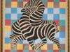 VICTOR VASARELY OP ART FRENCH MIXED MEDIA PAINTING PIC-1
