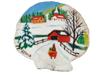 CANADIAN FOLK OIL PAINTING ON SHELL BY MAUD LEWIS PIC-0