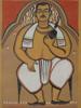 MID CENTURY INDIAN BABU PAINTING BY JAMINI ROY PIC-1