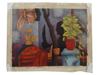 MODERN INDIAN TEMPERA PAINTING BY GANESH PYNE W COA PIC-0