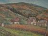 MARIE HULL AMERICAN VILLAGE LANDSCAPE OIL PAINTING PIC-1