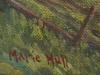 MARIE HULL AMERICAN VILLAGE LANDSCAPE OIL PAINTING PIC-2