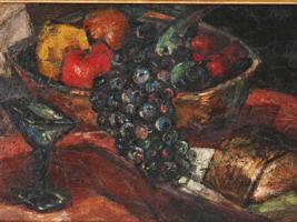 POLISH STILL LIFE OIL PAINTING BY SIGMUND MENKES